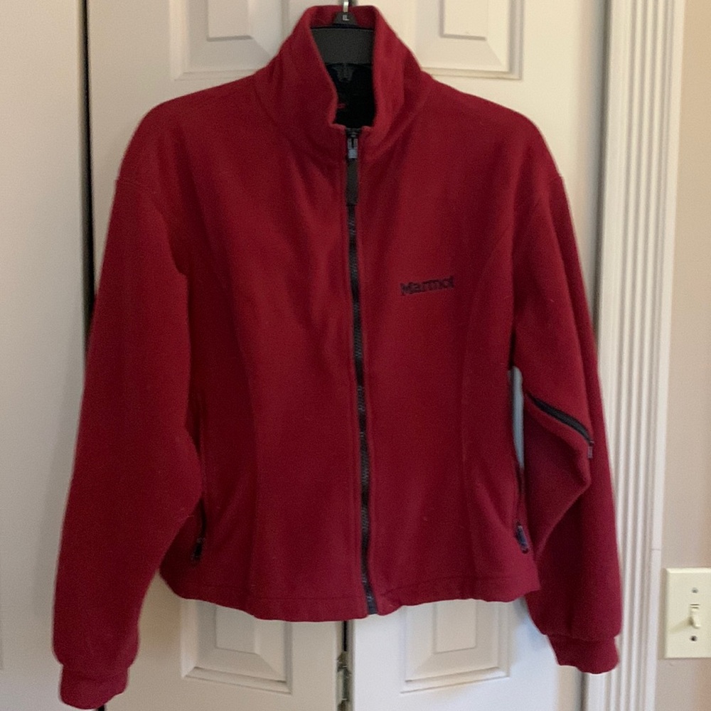 Women’s Marmot jacket- wind proof polar tech- size M